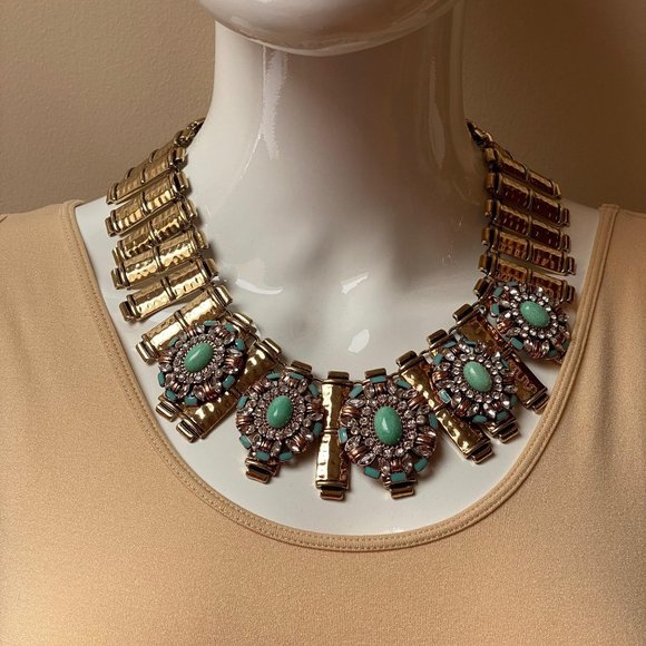 Samantha Wills Jewelry - NWT Samantha Wills Turquoise, Gold Collar Necklace